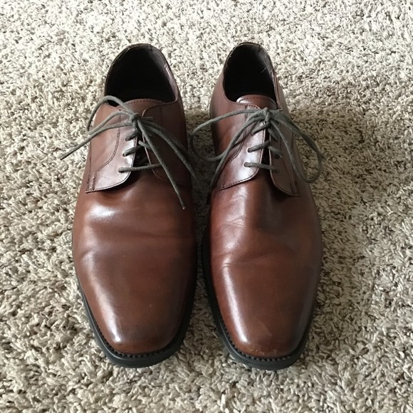 Aldo Leather Shoes Men\'s Brown Oxford Lace Up Size US 9.5 Aldo Size 43 main image 8